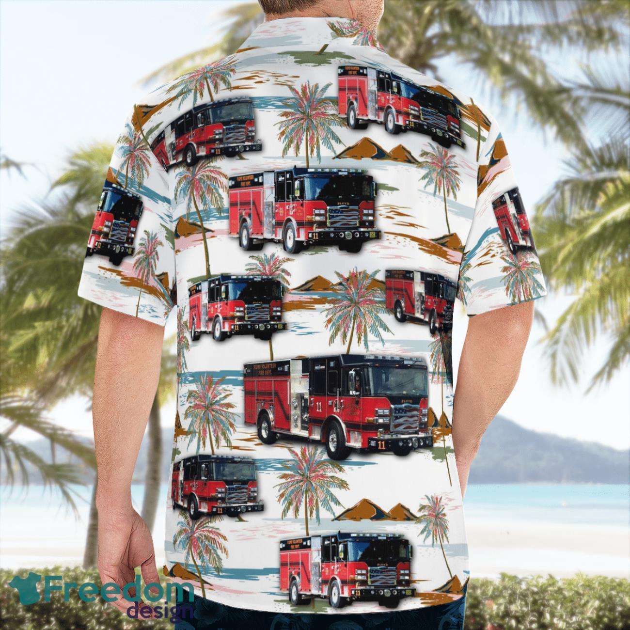 Floyd County Volunteer Fire Dept Station 1 Beach Hawaiian Shirt Summer Gift Floyd County Volunteer Fire Dept Station 1 Beach Hawaiian Shirt Summer Gift Product Photo 4