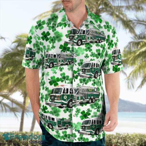 Forest Grove Vol. Fire Department, Allegheny County, Pennsylvania Saint Patrick's Day Beach Hawaiian Shirt Summer Gift Product Photo 3