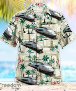 France SNCF TGV Atlantique Aloha Hawaiian Shirt Product Photo 2