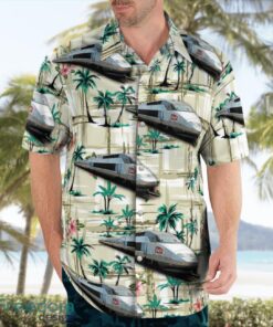 France SNCF TGV Atlantique Aloha Hawaiian Shirt Product Photo 3