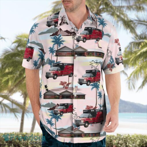 Franklin, Georgia, Heard County Fire & Emergency Services Aloha Hawaiian Shirt Product Photo 4