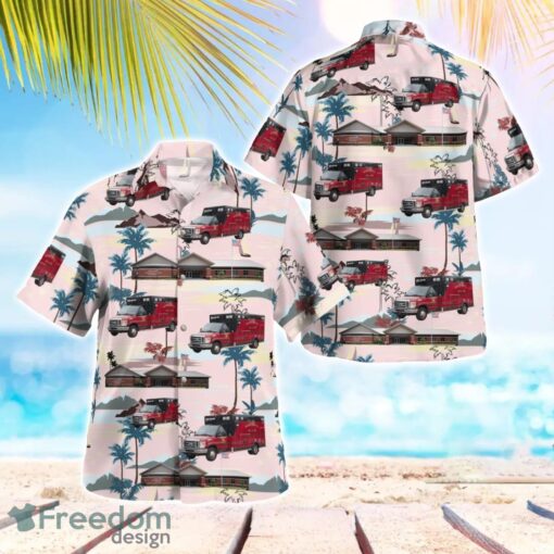 Franklin, Georgia, Heard County Fire & Emergency Services Aloha Hawaiian Shirt Product Photo 1