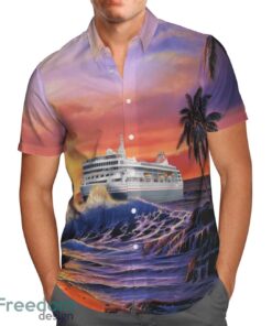 Fred. Olsen Cruise Lines MS Braemar Summer Hawaiian Shirt Product Photo 2