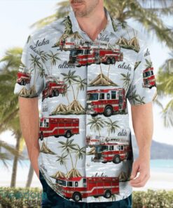 Frederick County, Maryland, Vigilant Hose Company Beach Hawaiian Shirt Product Photo 3