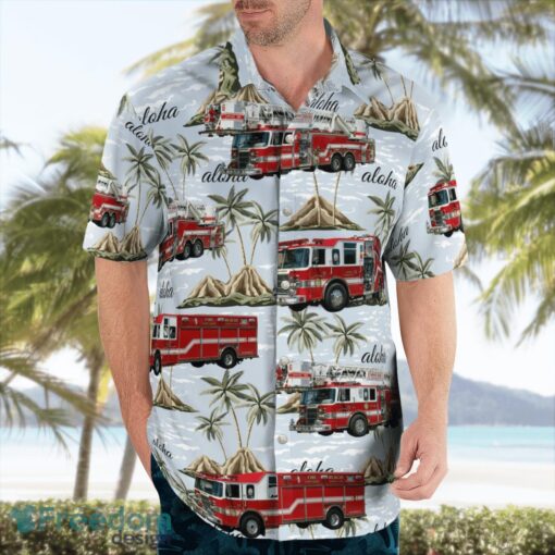 Frederick County, Maryland, Vigilant Hose Company Beach Hawaiian Shirt Product Photo 3