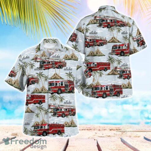 Frederick County, Maryland, Vigilant Hose Company Beach Hawaiian Shirt Product Photo 1