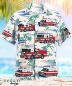 Frederick County (MD) Fire & Rescue 3D Summer Aloha Hawaiian Shirt Product Photo 2