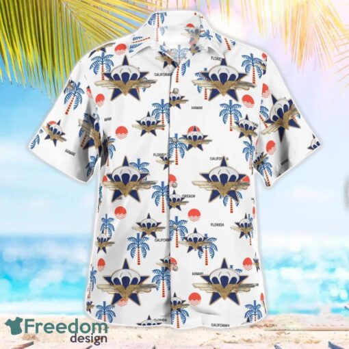 French Army 1st Parachute Chasseur Regiment Tropical 3D Hawaiian Shirt Gift For Summer Product Photo 2