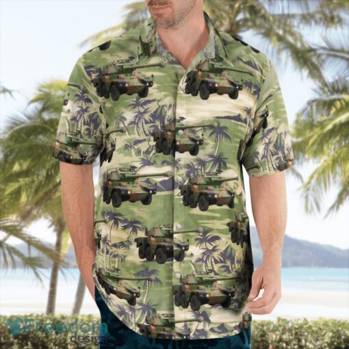 French Army Panhard ERC-90 Sagaie Hawaiian Shirt Summer Beach Shirt Product Photo 3