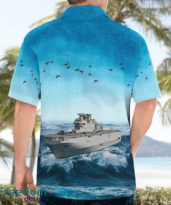 French Navy Dixmude (L9015) Hawaiian Shirt Summer Beach Shirt Product Photo 4