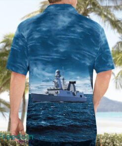 French Navy Forbin (D620) Hawaiian Shirt Summer Beach Shirt Product Photo 4