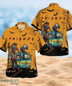 Friend Horror Characters Halloween Night Gifts Full Over Print Hawaiian Shirt