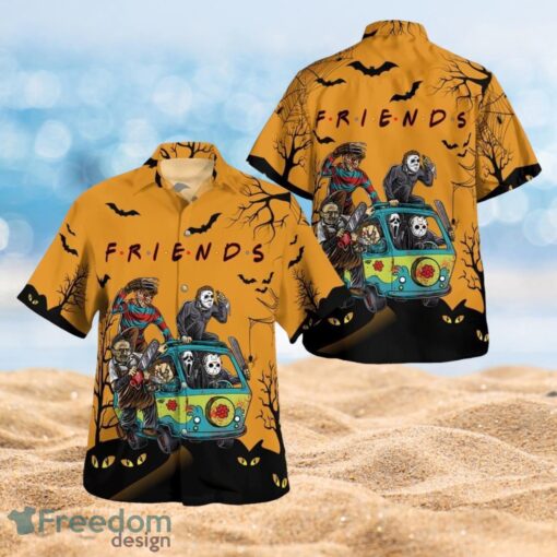 Friend Horror Characters Halloween Night Gifts Full Over Print Hawaiian Shirt Product Photo 1