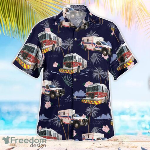 Friendswood, Texas, Friendswood Volunteer Fire Department Hawaiian Shirt Summer Beach Gift Product Photo 2