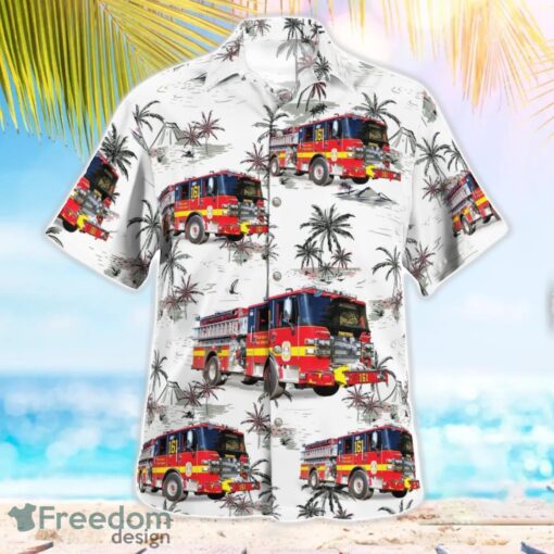 Frostburg Volunteer Fire Department, Maryland 3D Hawaiian Shirt Product Photo 3