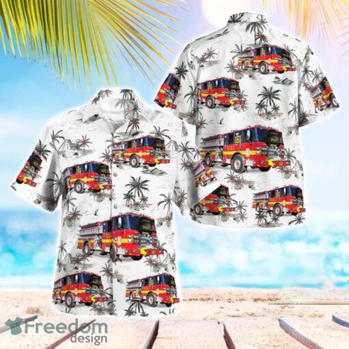 Frostburg Volunteer Fire Department, Maryland 3D Hawaiian Shirt Product Photo 1