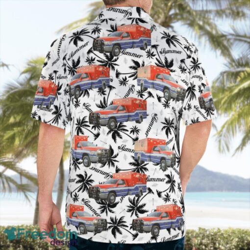 Galveston, Texas, Galveston County Health District EMS Tropical 3D Hawaiian Shirt Gift For Summer Product Photo 2