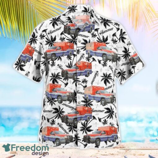 Galveston, Texas, Galveston County Health District EMS Tropical 3D Hawaiian Shirt Gift For Summer Product Photo 3