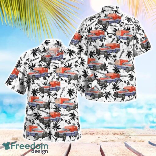 Galveston, Texas, Galveston County Health District EMS Tropical 3D Hawaiian Shirt Gift For Summer Product Photo 1