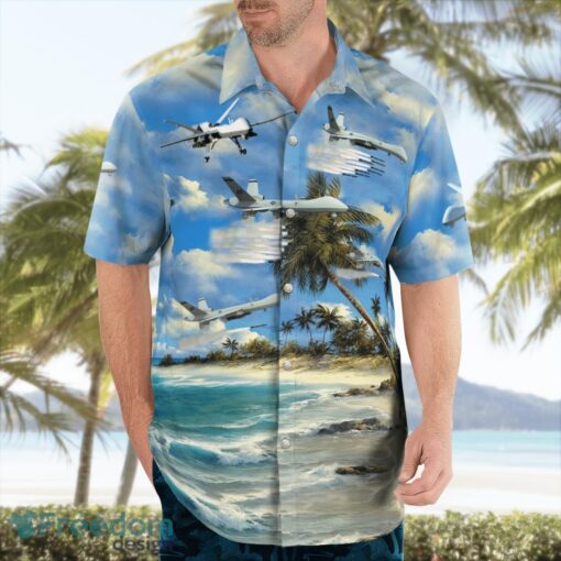 General Atomics MQ-9 Reaper 3D Hawaiian Shirt Product Photo 3