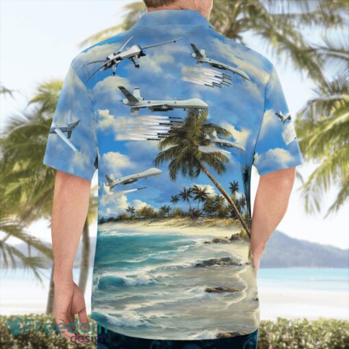 General Atomics MQ-9 Reaper 3D Hawaiian Shirt Product Photo 4