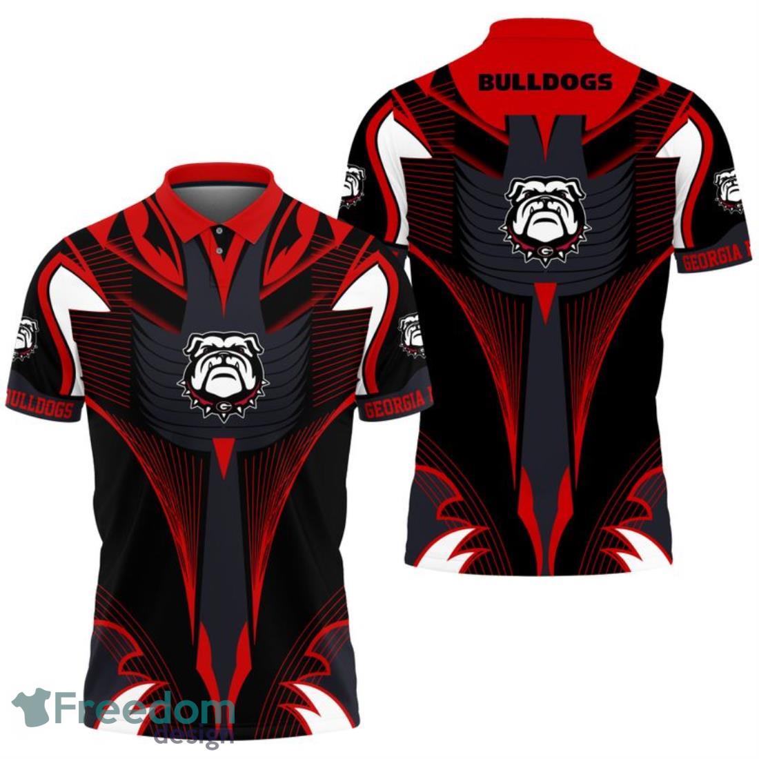 Georgia Bulldogs Abstract Pattern Polo Shirt image Georgia Bulldogs Abstract Pattern Polo Shirt Product Photo 1