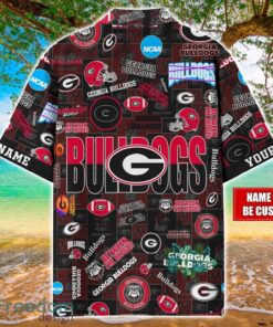 Georgia Bulldogs Logo Hawaiian Shirt For Fans Trending Beach Shirt Custom Name Product Photo 2