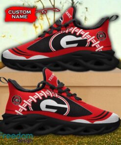 Georgia Bulldogs NCAA Max Soul Shoes Big Logo And Custom Name Sneakers For Men Women