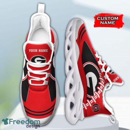 Georgia Bulldogs NCAA Max Soul Shoes Big Logo And Custom Name Sneakers For Men Women Product Photo 4