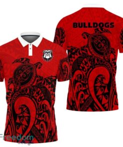 Georgia Bulldogs Turtle Polynesian Pattern Polo Shirt