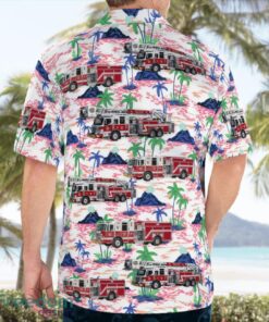 Georgia, Cobb County Fire & Emergency Services Beach Hawaiian Shirt Product Photo 2