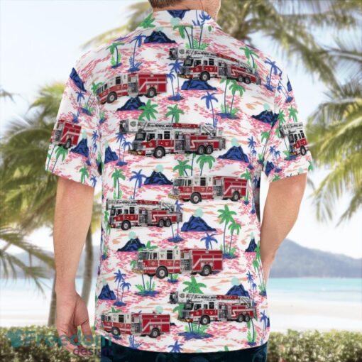 Georgia, Cobb County Fire & Emergency Services Beach Hawaiian Shirt Product Photo 2