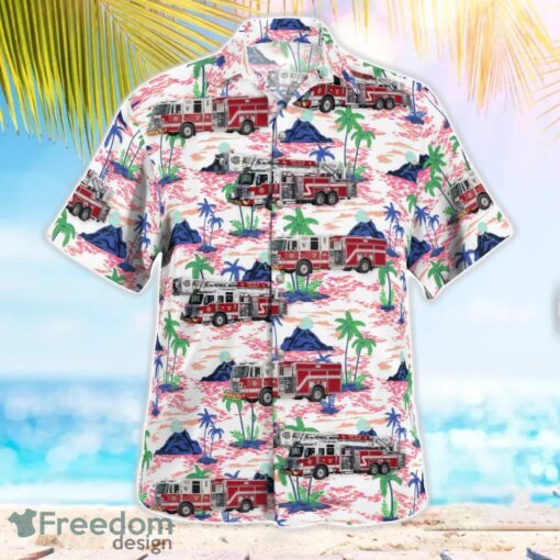 Georgia, Cobb County Fire & Emergency Services Beach Hawaiian Shirt Product Photo 3