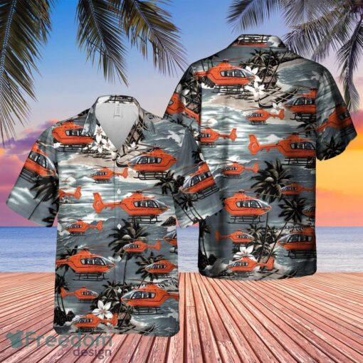 German Air Medical Services Helicopter 1 Hawaiian Shirt Beach Summer Shirt Product Photo 1