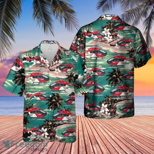 German Air Medical Services Helicopter 3 Hawaiian Shirt Beach Summer Shirt Product Photo 1