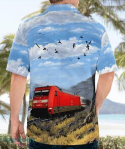 German DB Class 101 Electric Locomotives Aloha Hawaiian Shirt Product Photo 4