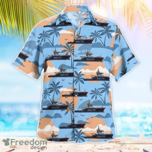 German Emergency Tow Vessel (ETV) Baltic Aloha Hawaiian Shirt Product Photo 3