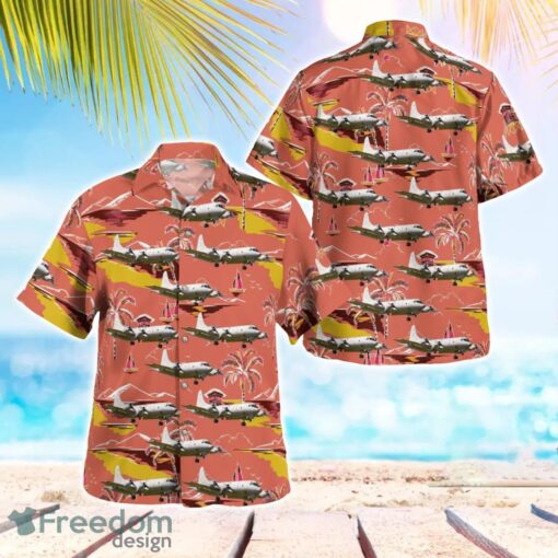 German Navy Lockheed P-3C Orion Aloha Hawaiian Shirt Product Photo 1