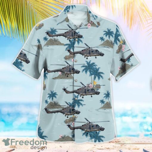 German Navy Westland Super Lynx Mk.88A Aloha Hawaiian Shirt Product Photo 2