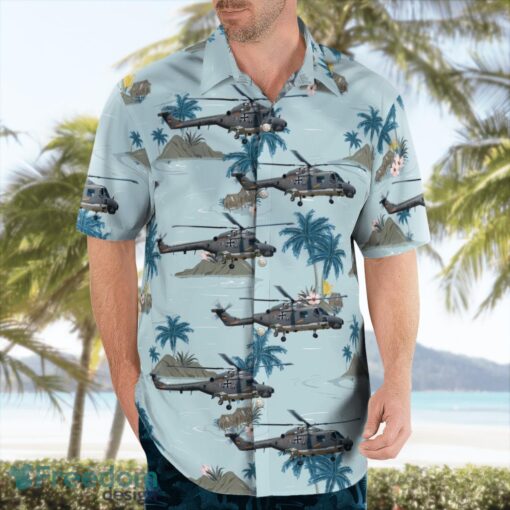 German Navy Westland Super Lynx Mk.88A Aloha Hawaiian Shirt Product Photo 3