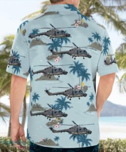 German Navy Westland Super Lynx Mk.88A Aloha Hawaiian Shirt Product Photo 4