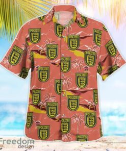 Germany, Baden Württemberg Police Patch Hawaiian Shirt Summer Beach Shirt image Germany, Baden-Württemberg Police Patch Hawaiian Shirt Summer Beach Shirt Product Photo 3