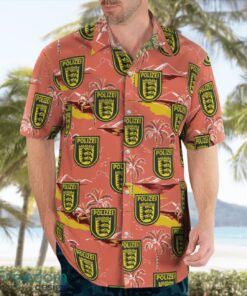Germany, Baden Württemberg Police Patch Hawaiian Shirt Summer Beach Shirt image Germany, Baden-Württemberg Police Patch Hawaiian Shirt Summer Beach Shirt Product Photo 4