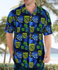 Germany, Saxony State Police Patch Hawaiian Shirt Men Women Beach Shirt image Germany, Saxony State Police Patch Hawaiian Shirt Men Women Beach Shirt Product Photo 4