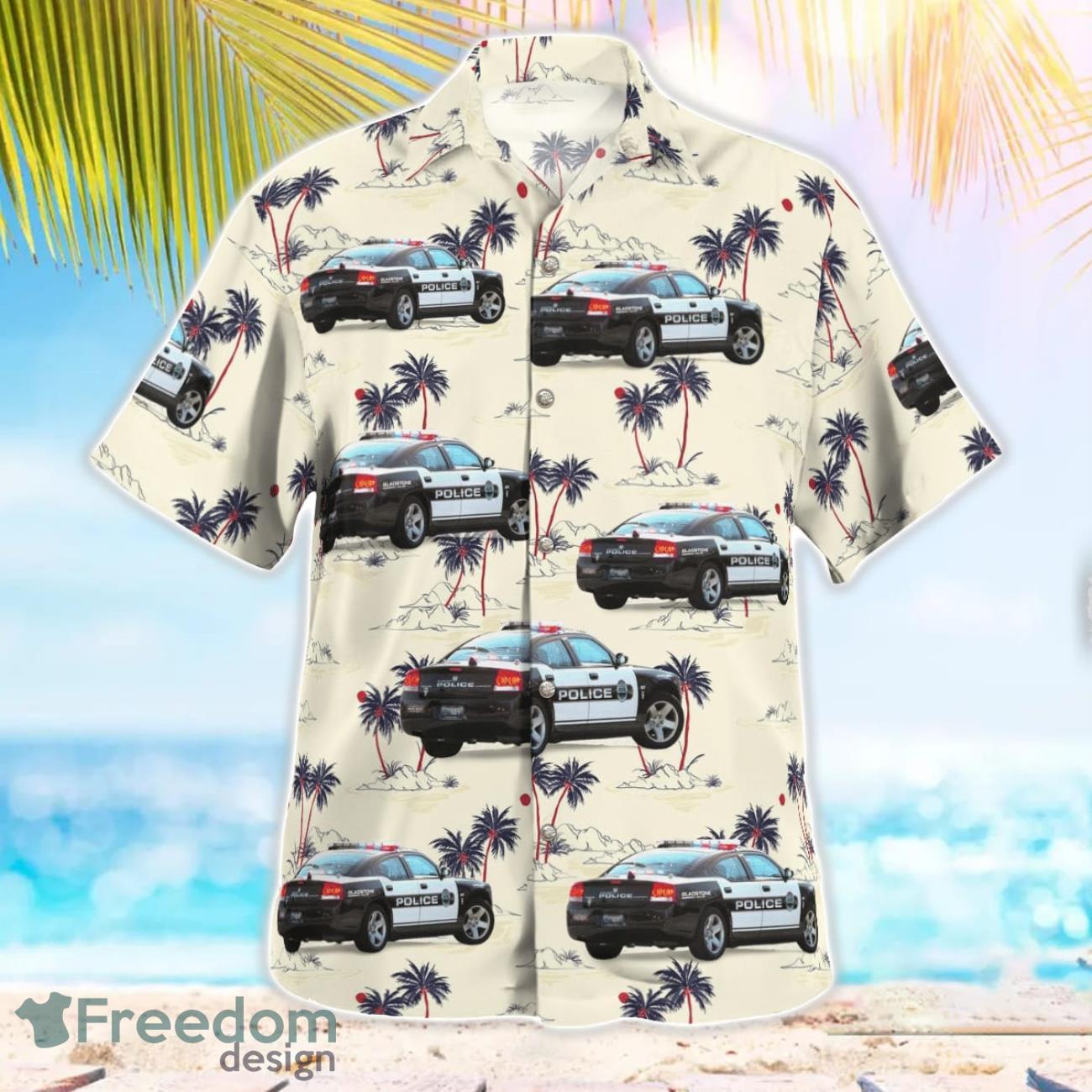 Gladstone MO Police Dodge Chargers 3D Hawaiian Shirt Gladstone MO Police Dodge Chargers 3D Hawaiian Shirt Product Photo 3