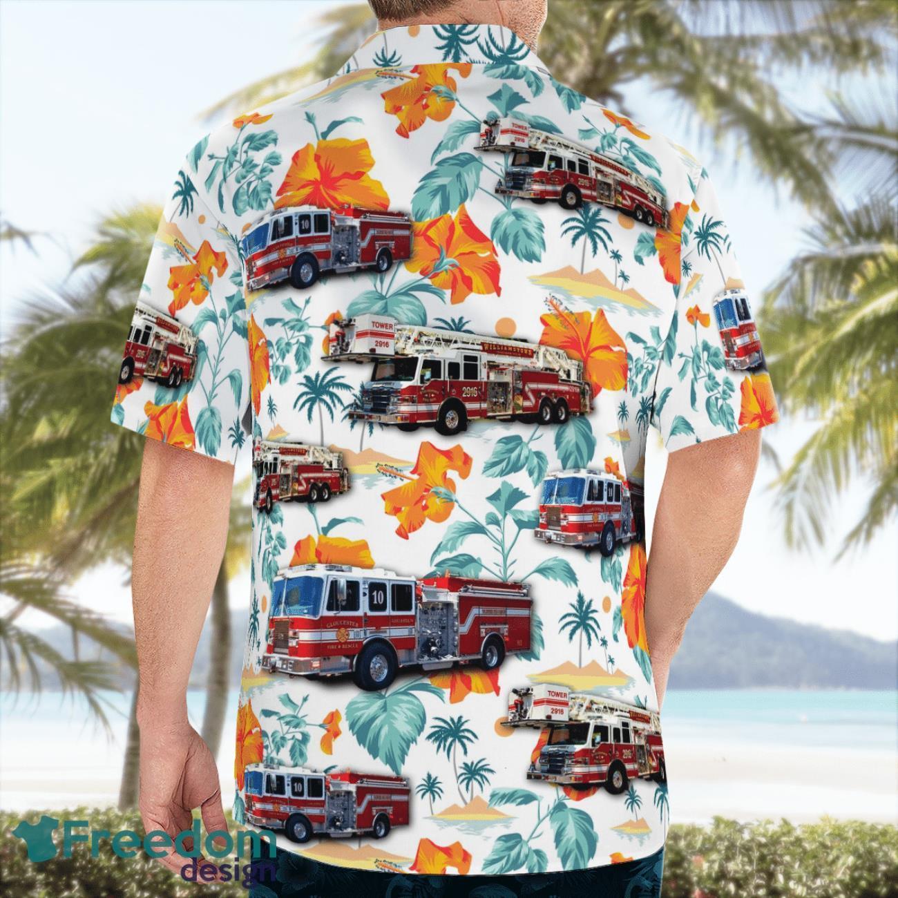 Gloucester Volunteer Fire and Rescue Beach Hawaiian Shirt Summer Gift Gloucester Volunteer Fire and Rescue Beach Hawaiian Shirt Summer Gift Product Photo 4
