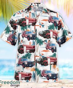 Gloucestershire, United Kingdom, RAF Fairford Fire Dept, 422nd Fire & Emergency Service, Hawaiian Shirt Summer Beach Gift image Gloucestershire, United Kingdom, RAF Fairford Fire Dept, 422nd Fire & Emergency Service, Hawaiian Shirt Summer Beach Gift Product Photo 3