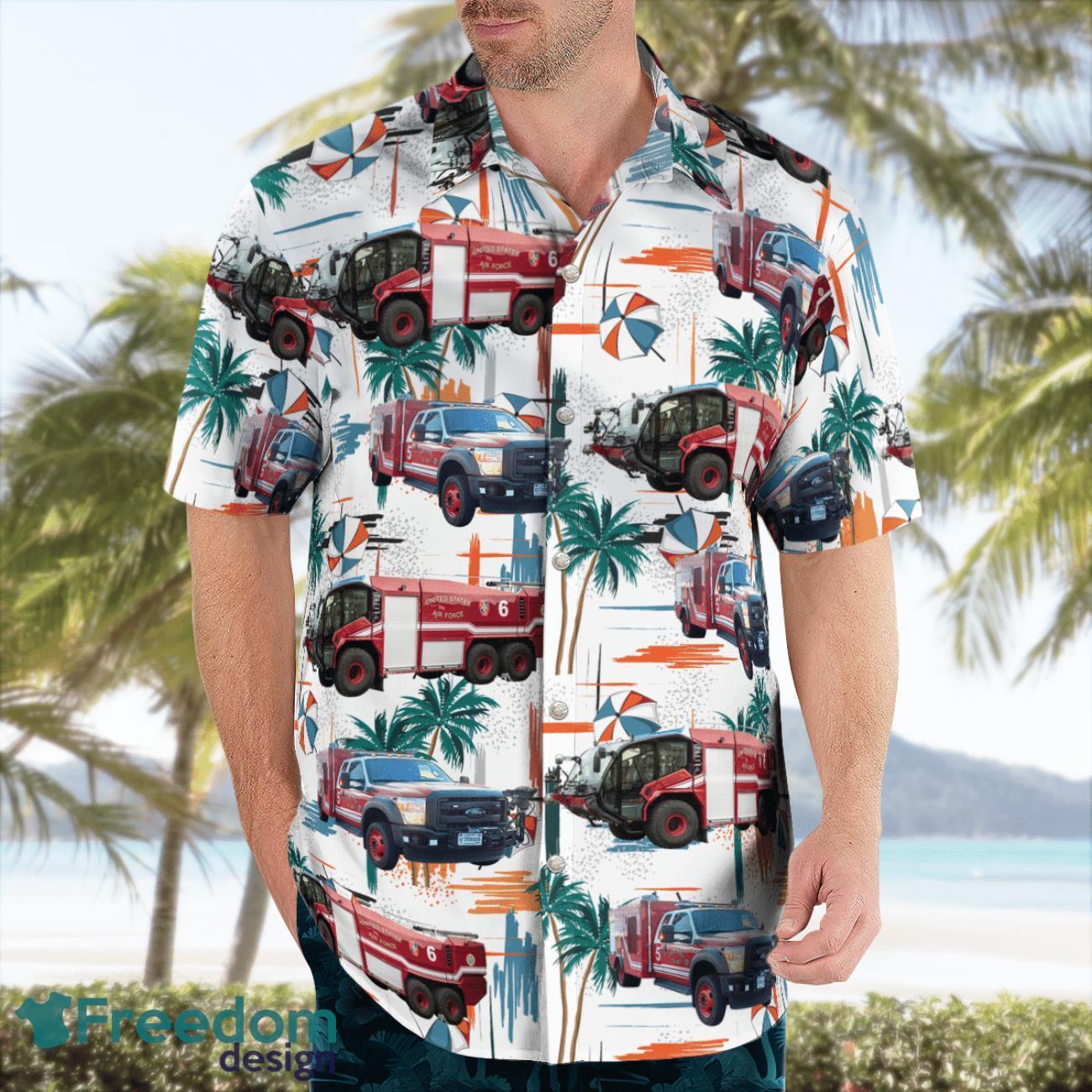 gloucestershire-united-kingdom-raf-fairford-fire-dept-422nd-fire-amp-emergency-service-hawaiian-shirt-summer-beach-gift-3.jpg Gloucestershire, United Kingdom, RAF Fairford Fire Dept, 422nd Fire & Emergency Service, Hawaiian Shirt Summer Beach Gift Product Photo 4