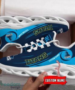 Gold Coast Titans NRL Max Soul Shoes Sneakers Sport Gift For Fans Running Shoes Custom Name Product Photo 3