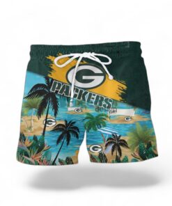 Green Bay Packers Logo Combo Hawaiian Shirt And Short Trending Summer For Fans Product Photo 2